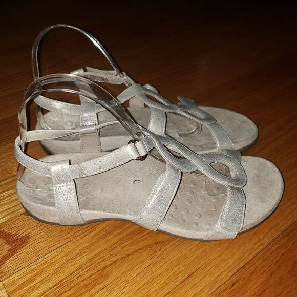 Vionic Jodie golden tan leather sandals - Picture 1 of 7